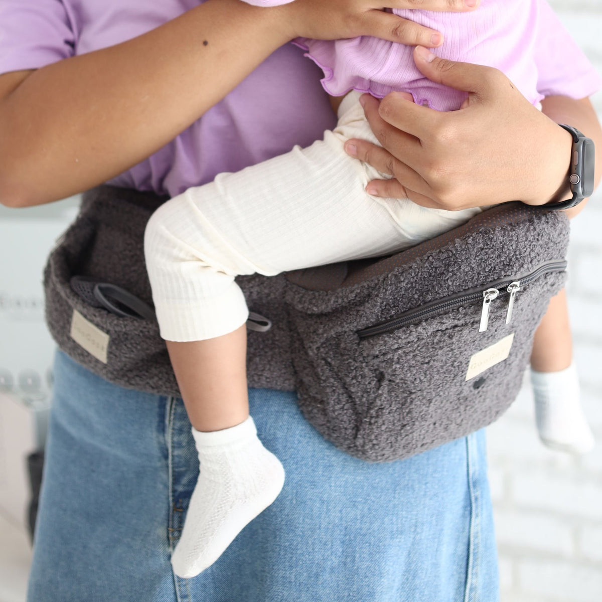 Höftbärare GooGosa Ergonomisk Hipseat - GooGosa Cosy GREY GooGosa