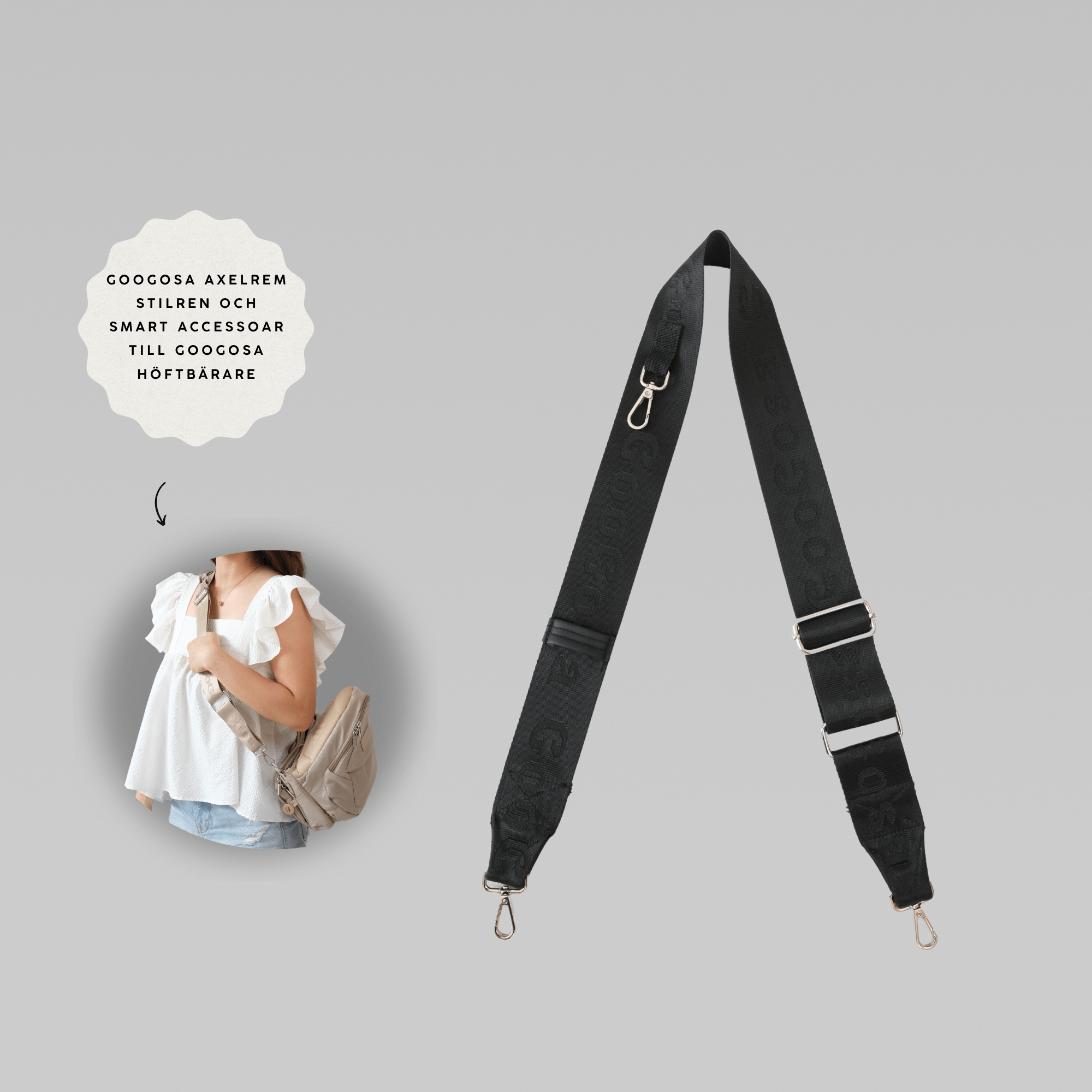 GooGosa Axelrem – Stilren och smart accessoar till din höftbärare - GooGosa
